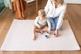 SMALL: Neutral Leopard / Sunset Palm Leaf Play Mat