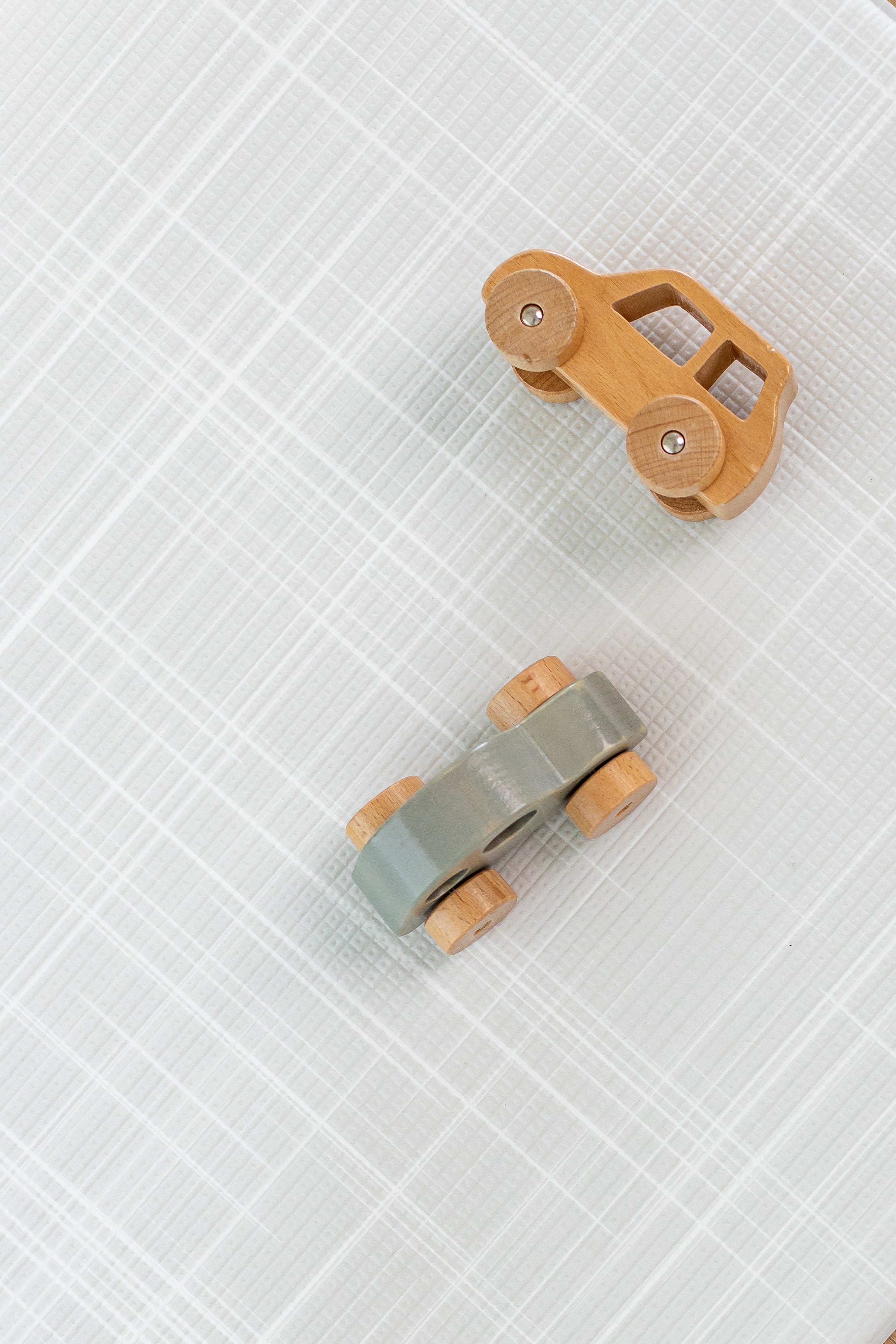 SMALL: Misty Grey Linen / Misty Grey Terrazzo Play Mat