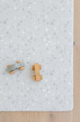 LARGE: Misty Grey Terrazzo / Misty Grey Linen Play Mat
