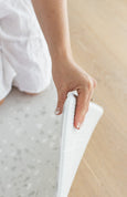 LARGE: Misty Grey Terrazzo / Misty Grey Linen Play Mat