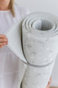 LARGE: Misty Grey Terrazzo / Misty Grey Linen Play Mat
