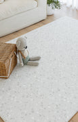 LARGE: Misty Grey Terrazzo / Misty Grey Linen Play Mat