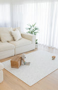 LARGE: Misty Grey Terrazzo / Misty Grey Linen Play Mat