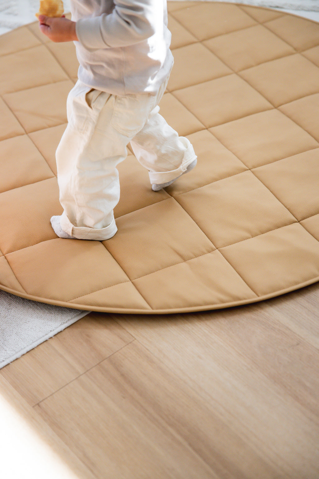 Quilted Play Mat - Tan
