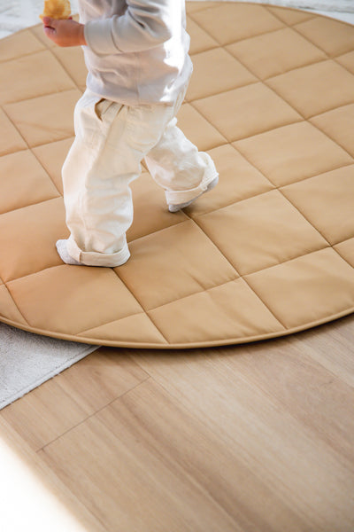 Quilted Play Mat - Tan
