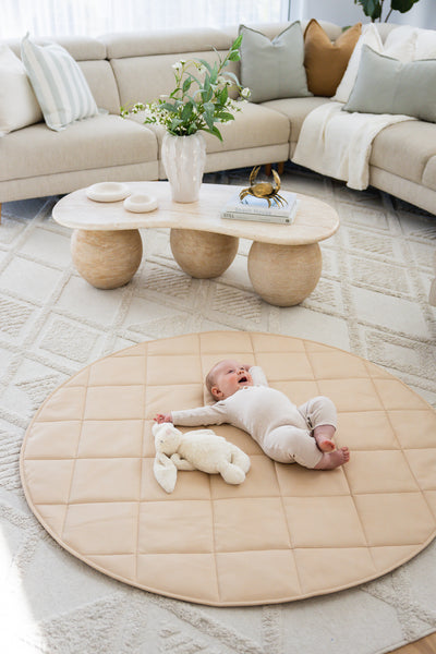 Quilted Play Mat - Latte