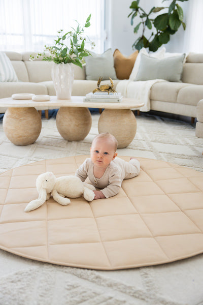 Quilted Play Mat - Latte