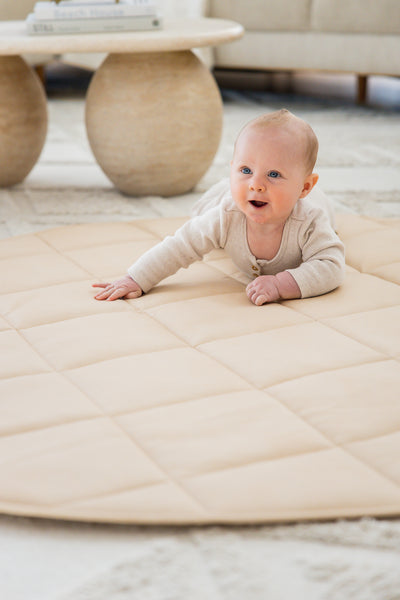 Quilted Play Mat - Latte