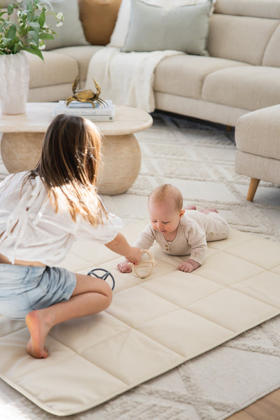 Quilted Play Mat - Ivory