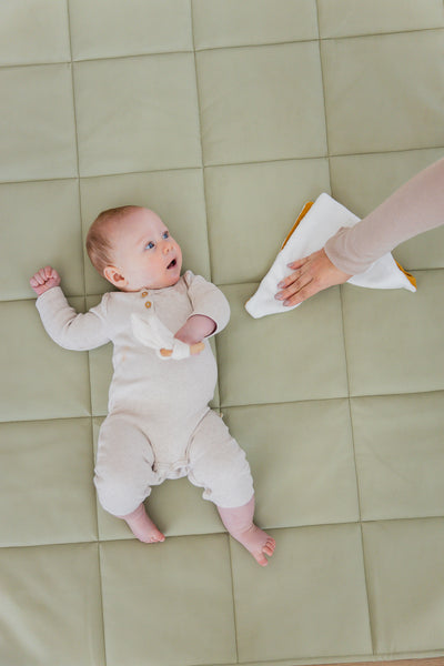 Quilted Play Mat - Sage