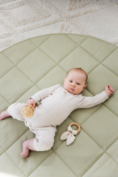 Quilted Play Mat - Sage