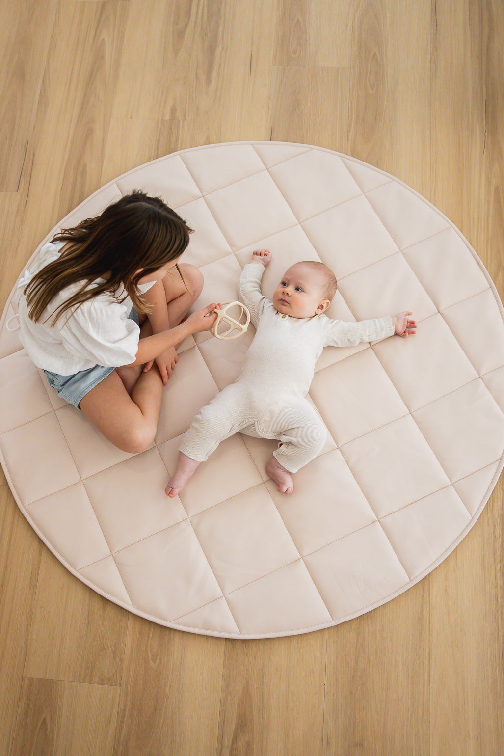 Quilted Play Mat - Blush