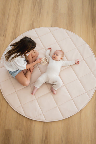 Quilted Play Mat - Blush