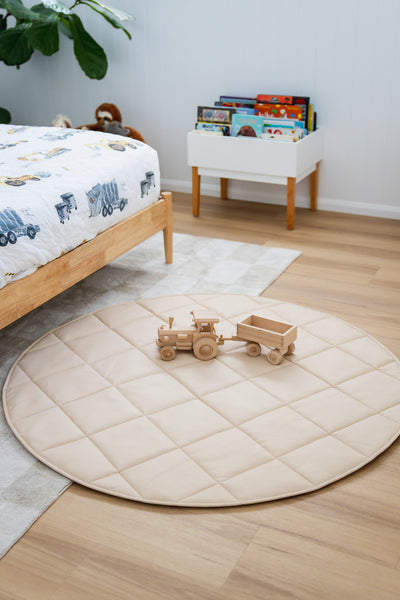 Quilted Play Mat - Latte