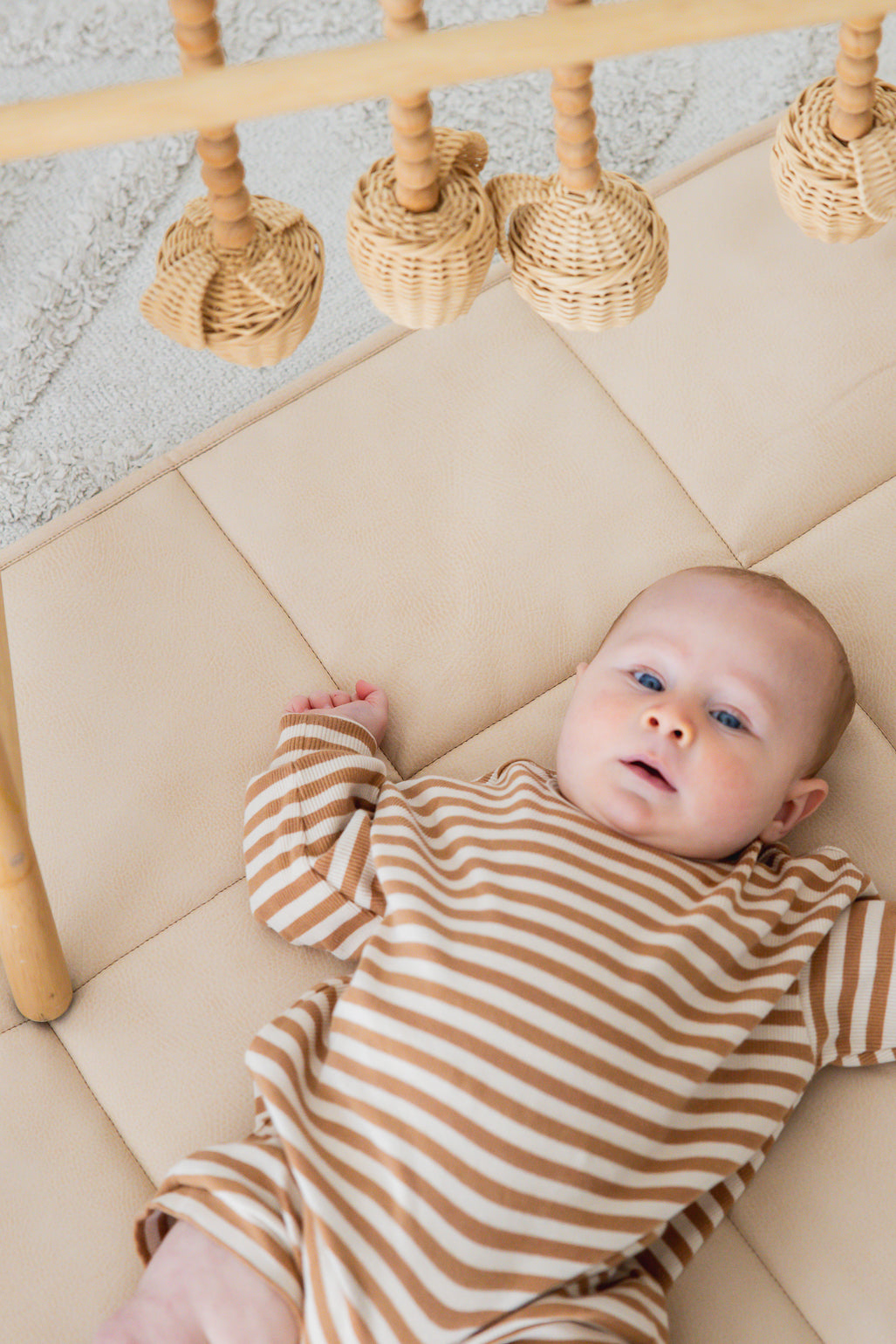 Quilted Play Mat - Latte