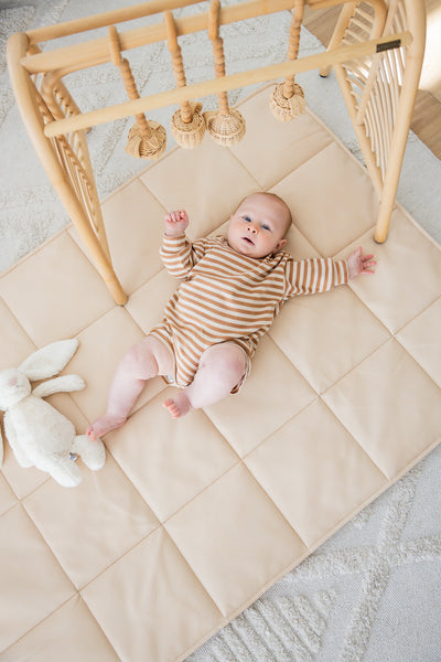 Quilted Play Mat - Latte