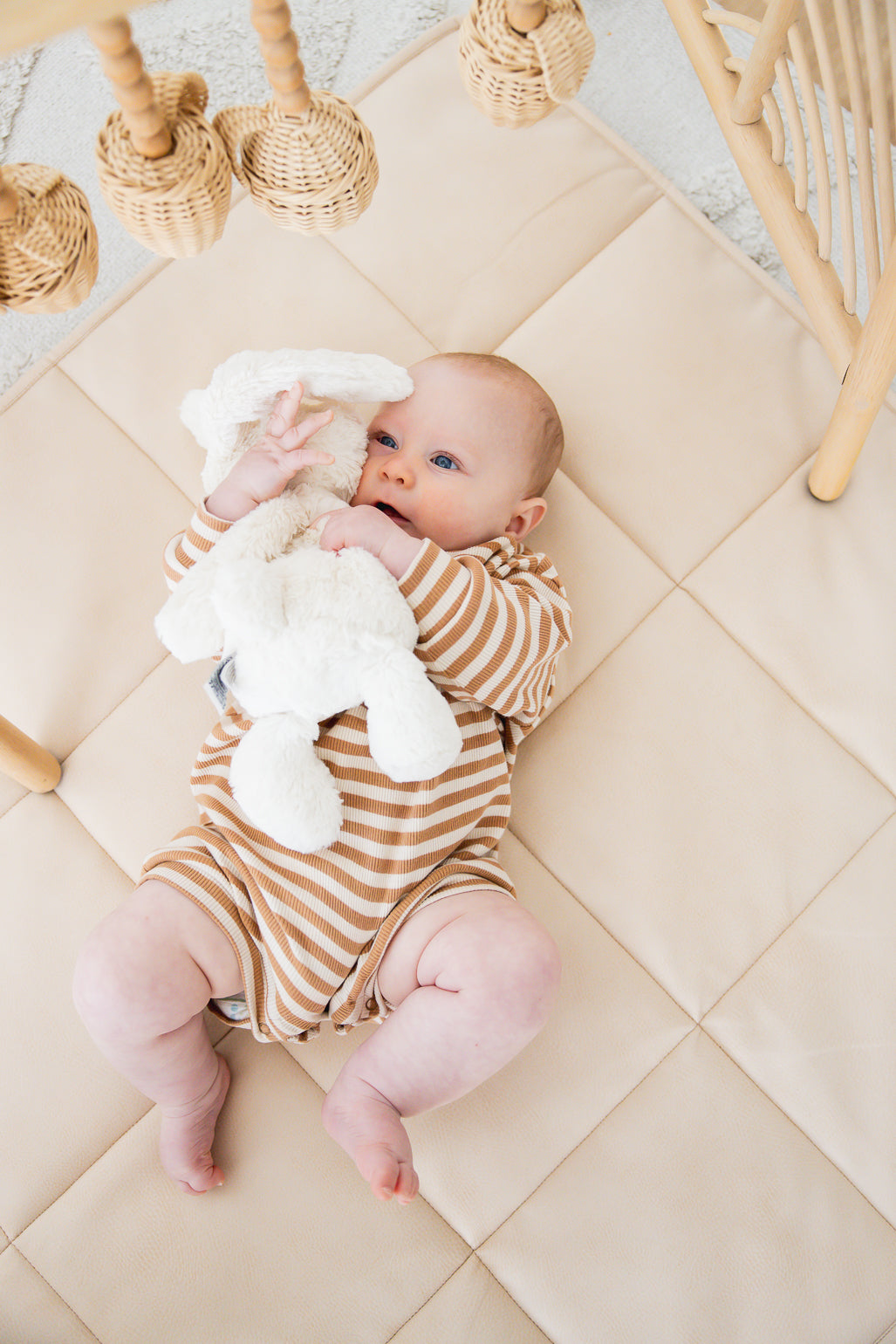 Quilted Play Mat - Latte