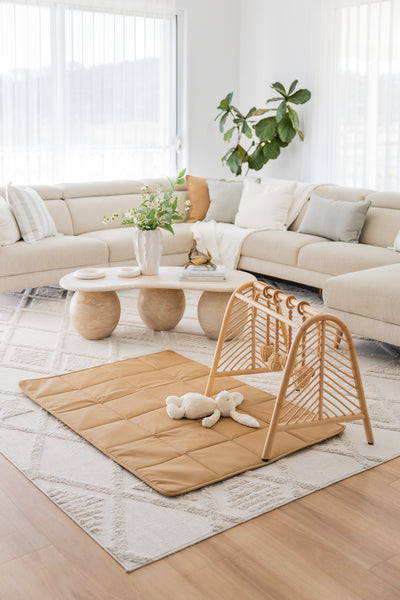 Quilted Play Mat - Tan