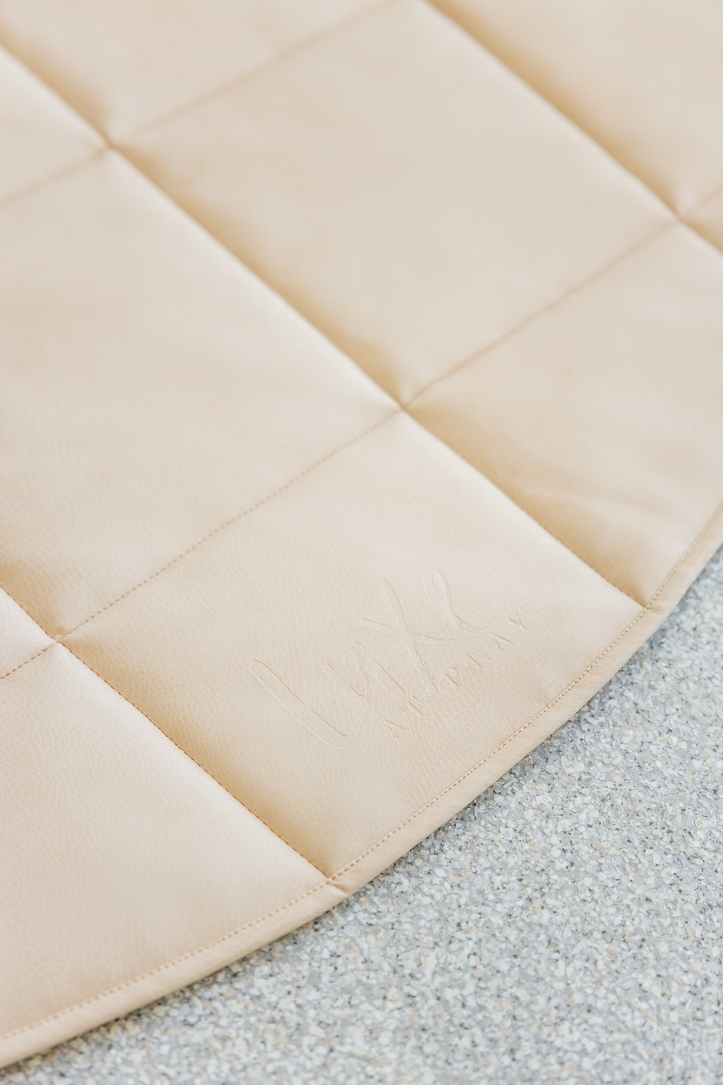 Quilted Play Mat - Latte