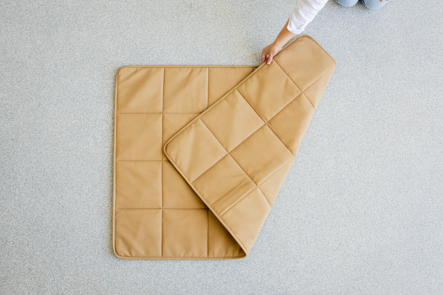 Quilted Play Mat - Tan