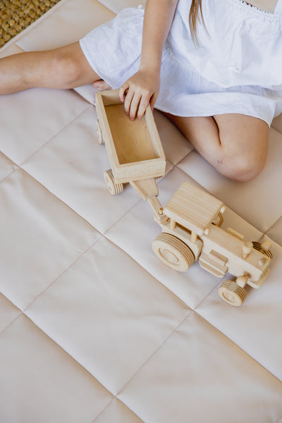 Quilted Play Mat - Blush