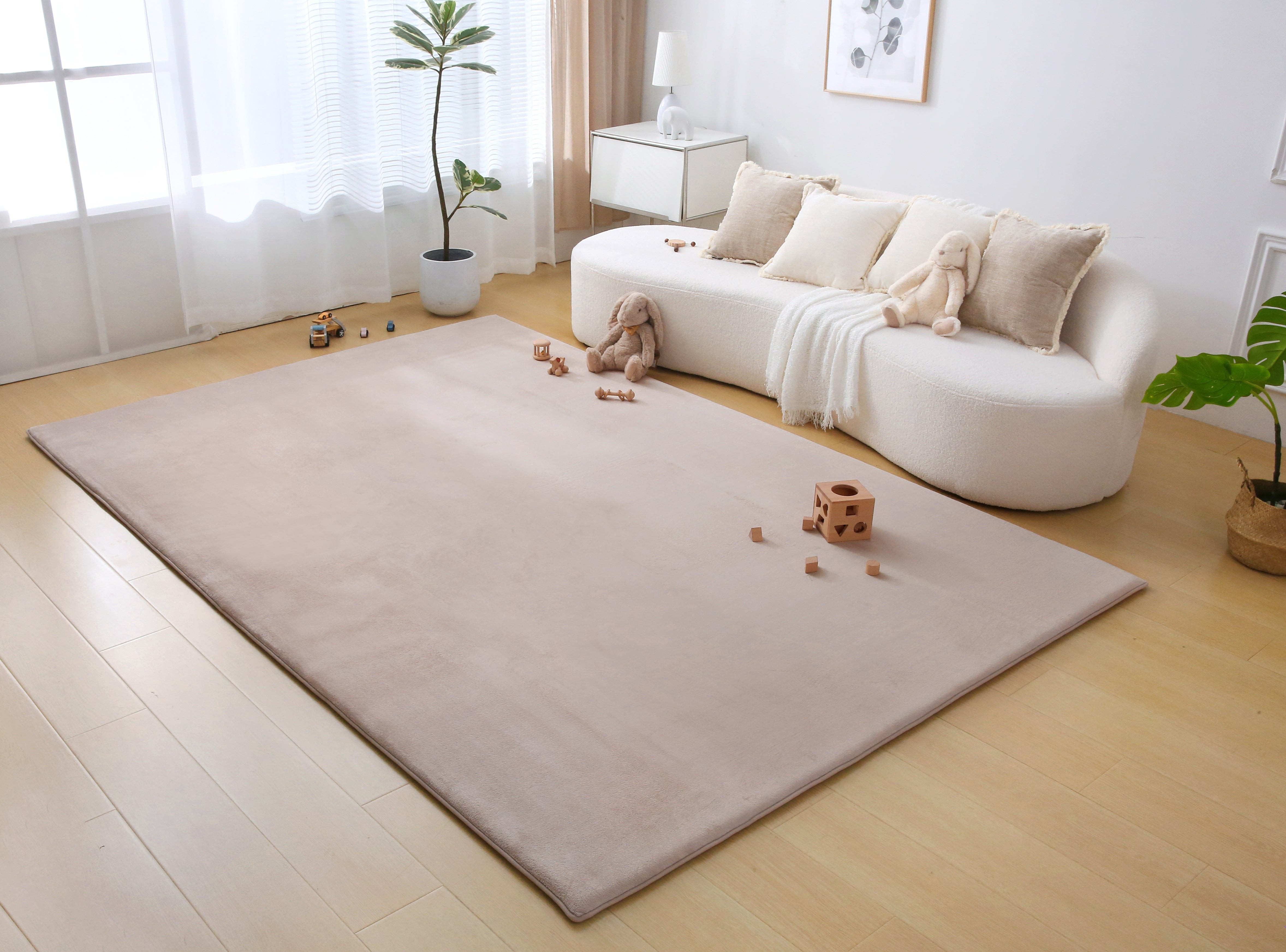 Plush Play Mat – Beige