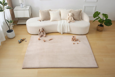Plush Play Mat – Beige