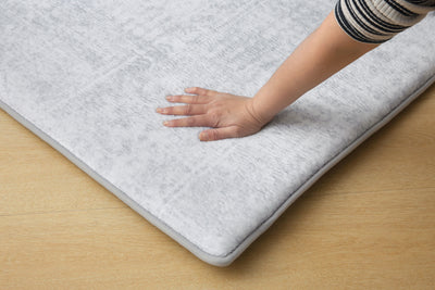 Plush Play Mat - Geo - Grey