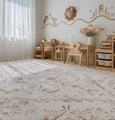 Plush Play Mat - Persian Vintage - Taupe