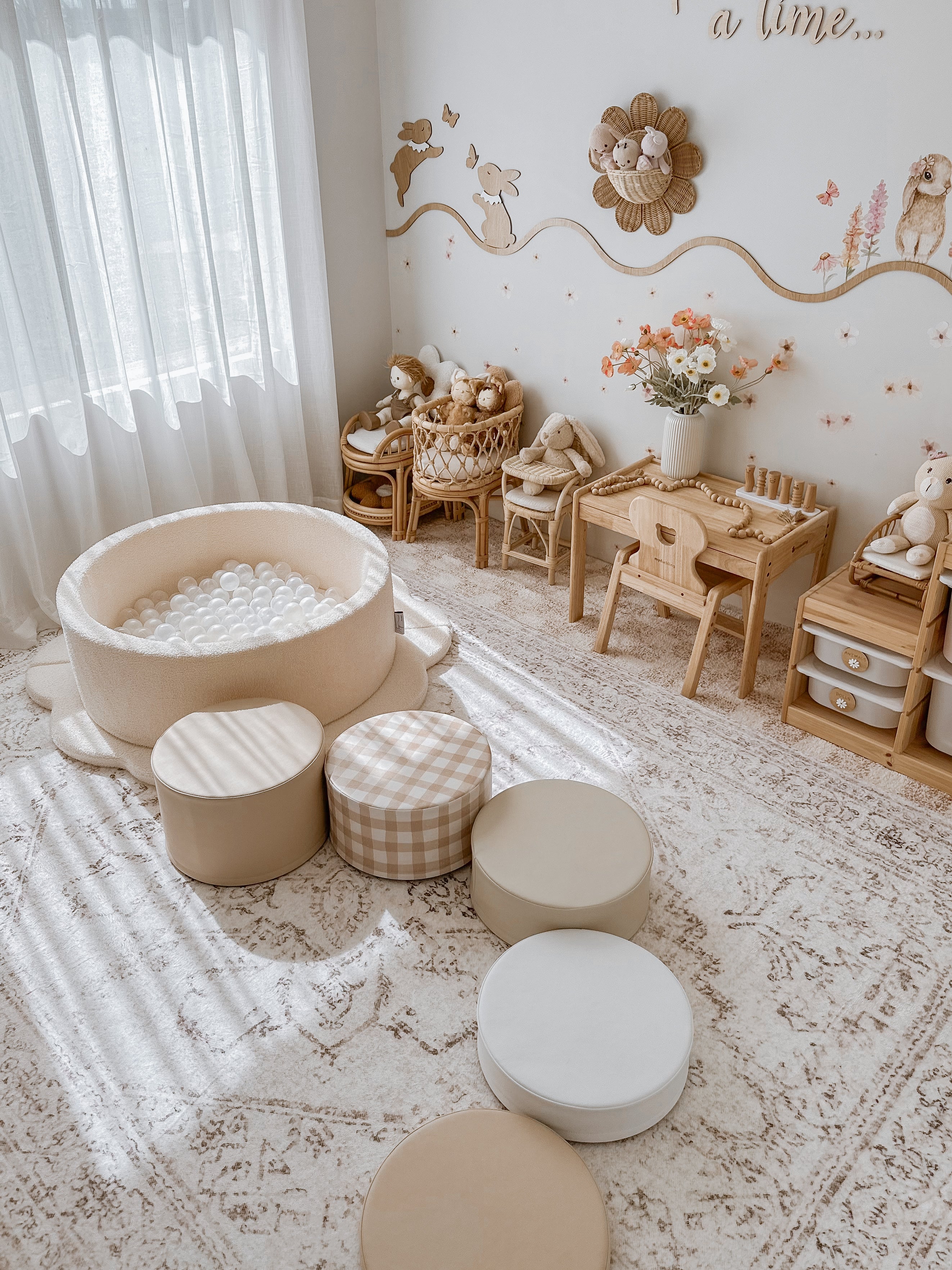 Plush Play Mat - Persian Vintage - Taupe