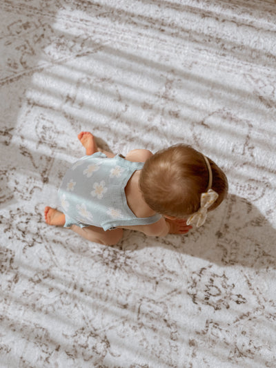 Plush Play Mat - Persian Vintage - Taupe