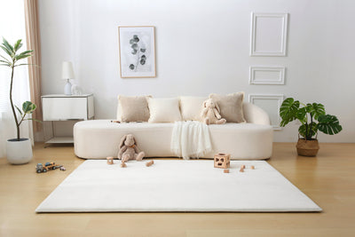 Plush Play Mat – Ivory