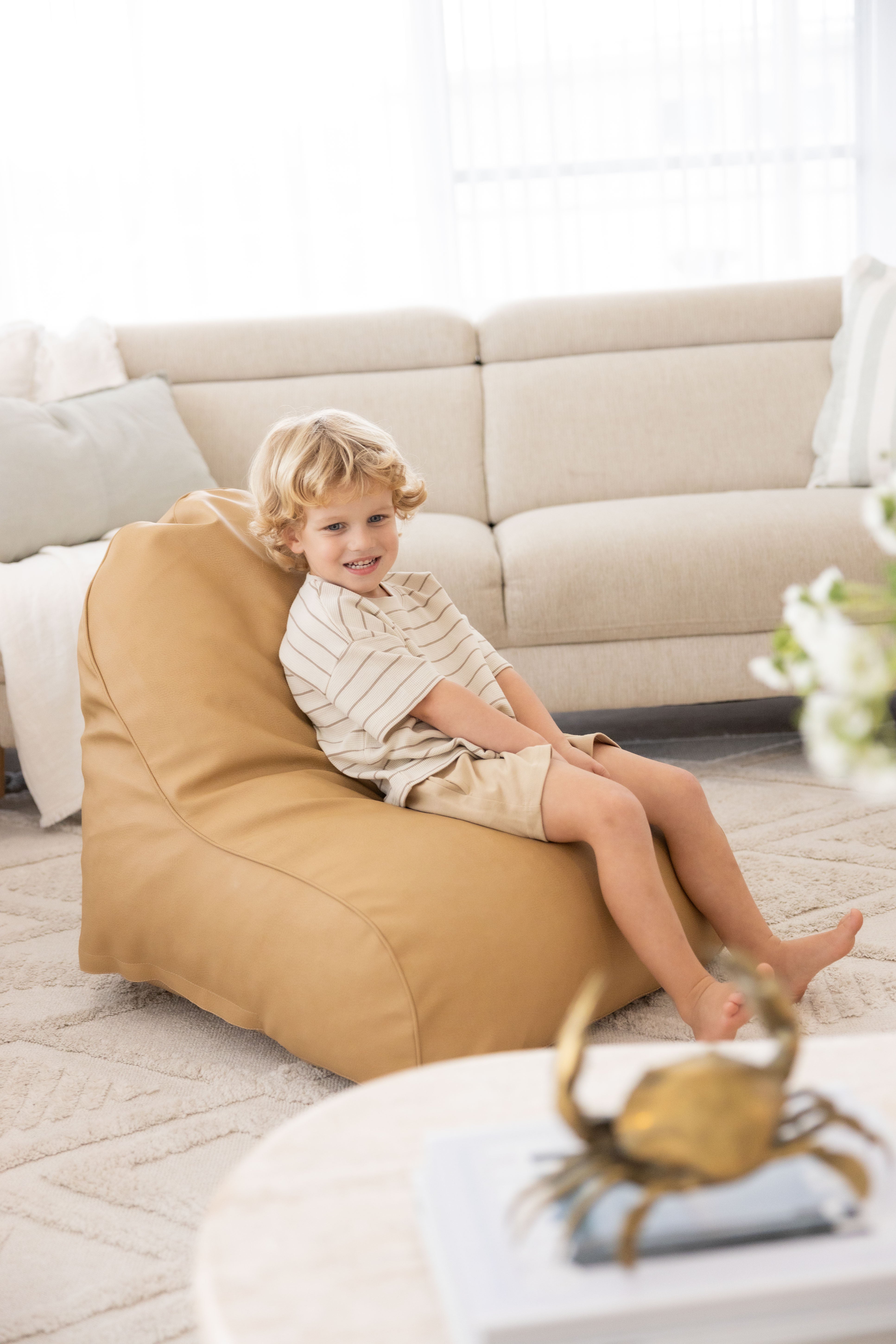Luxe Mini Lounger - Tan
