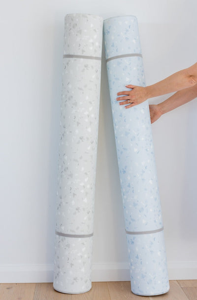 LARGE: Beau Blue Terrazzo / Misty Grey Terrazzo Play Mat