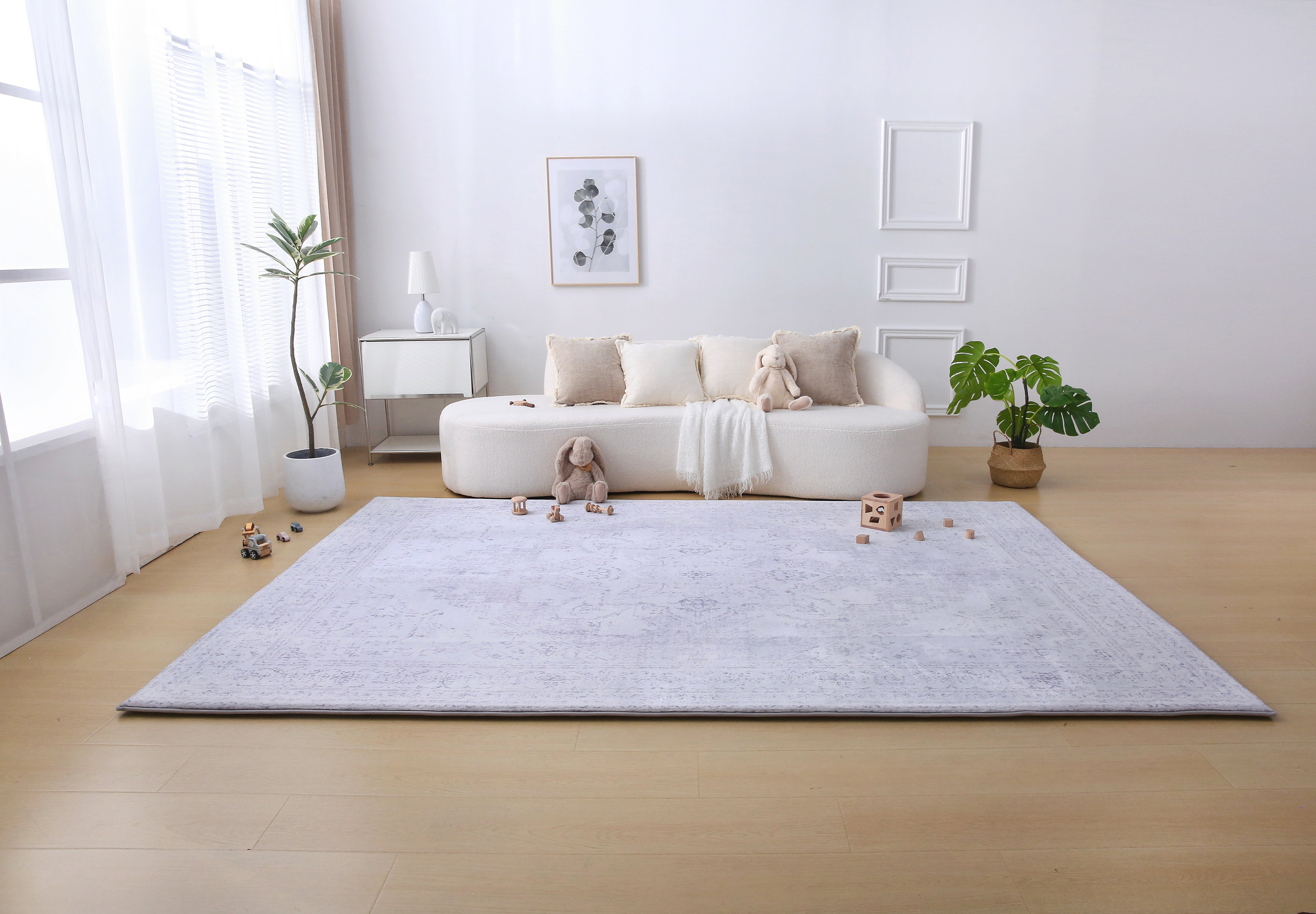 Plush Play Mat - Persian Vintage - Grey