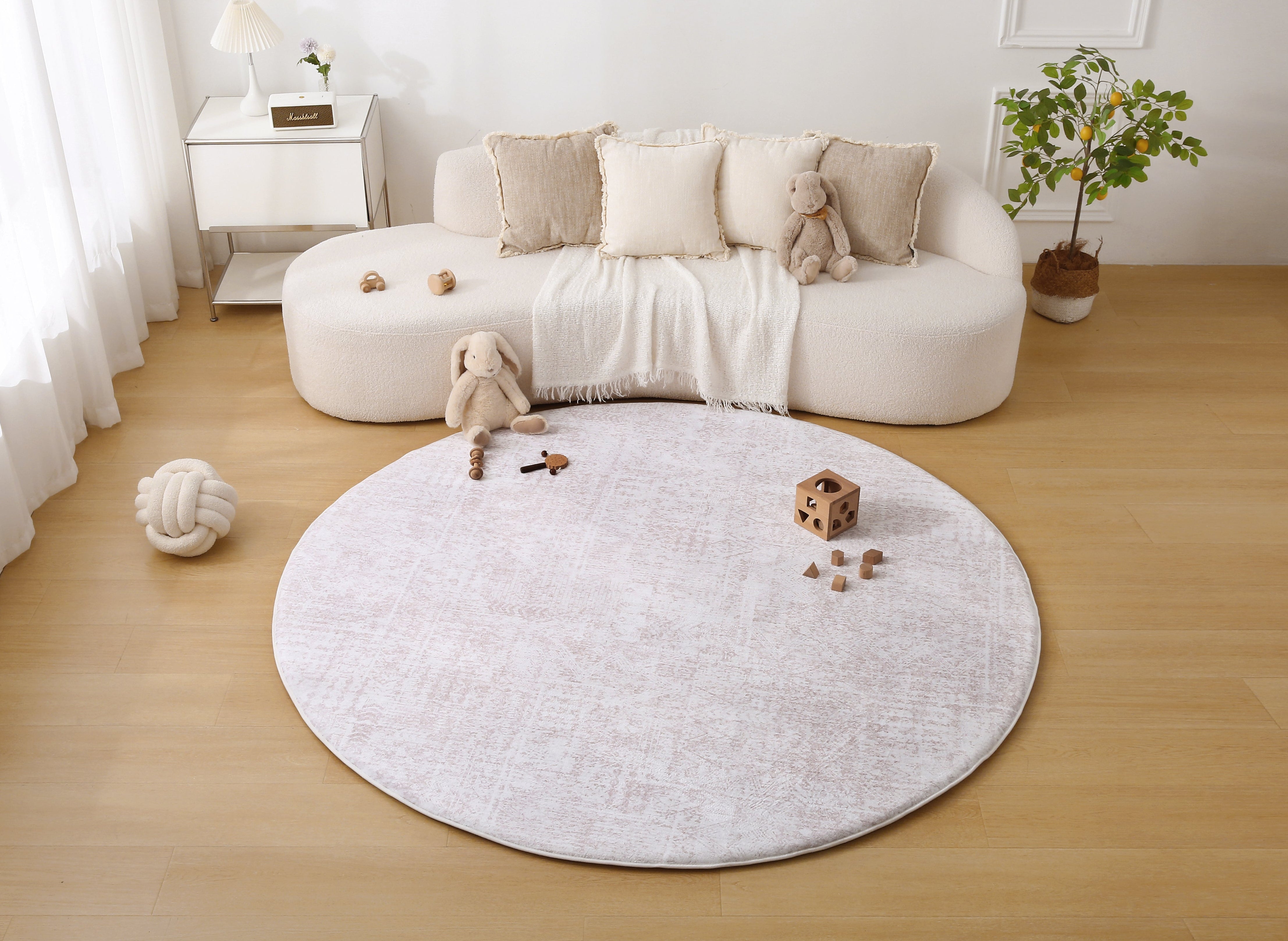 Plush Play Mat - Geo - Toffee