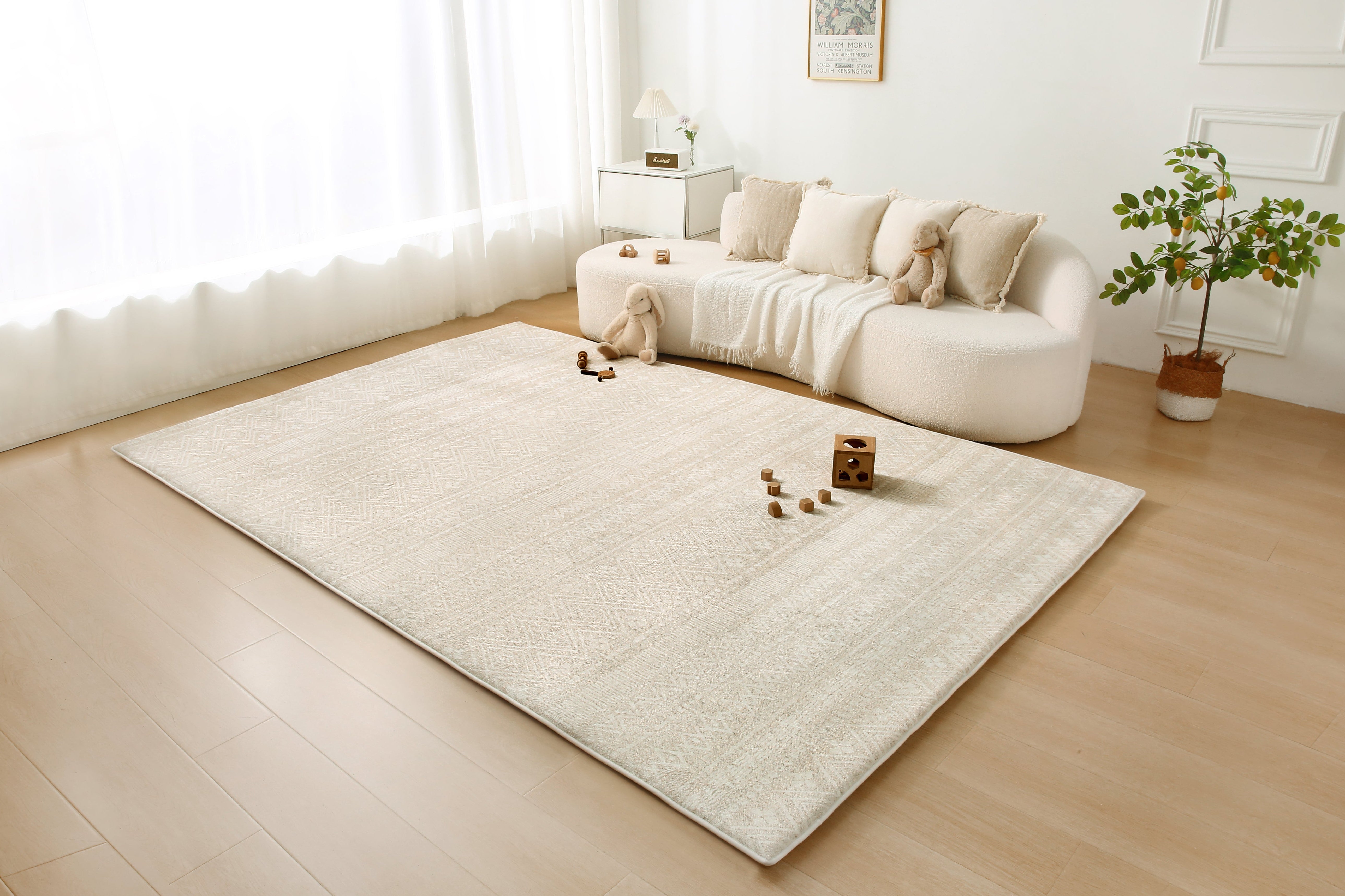 Plush Play Mat - Boho - Beige