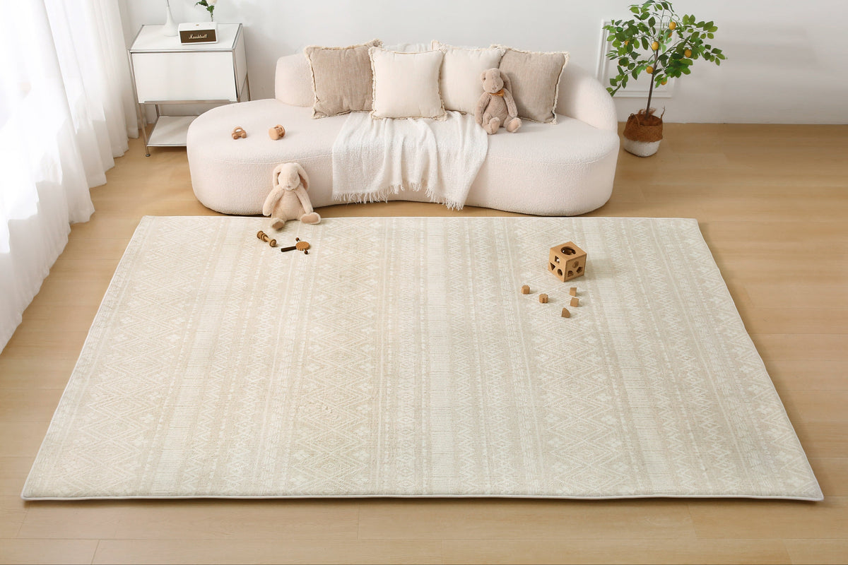 Plush Play Mat - Boho - Beige