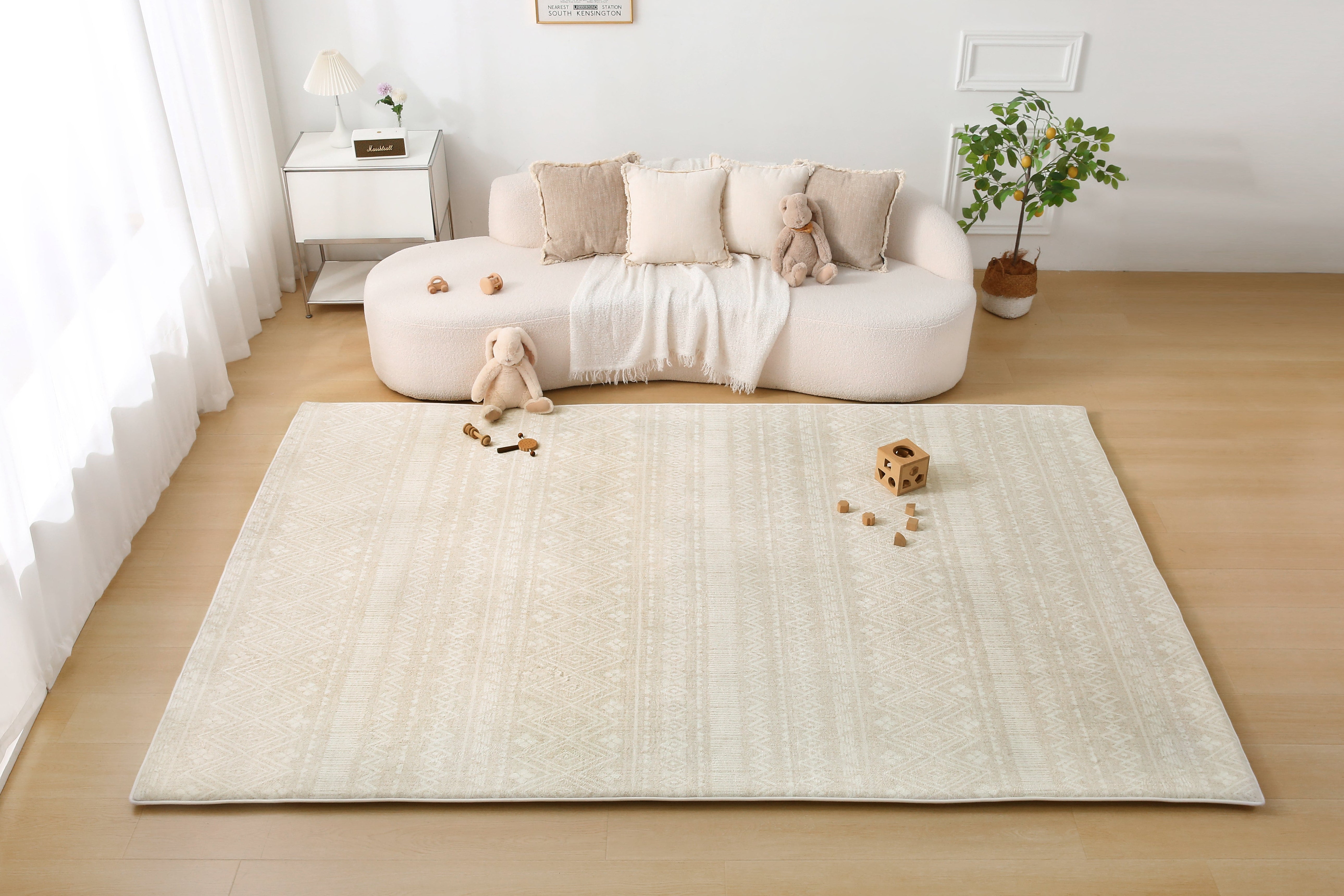 Plush Play Mat - Boho - Beige