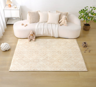 Plush Play Mat - Ikat Diamond - Sand