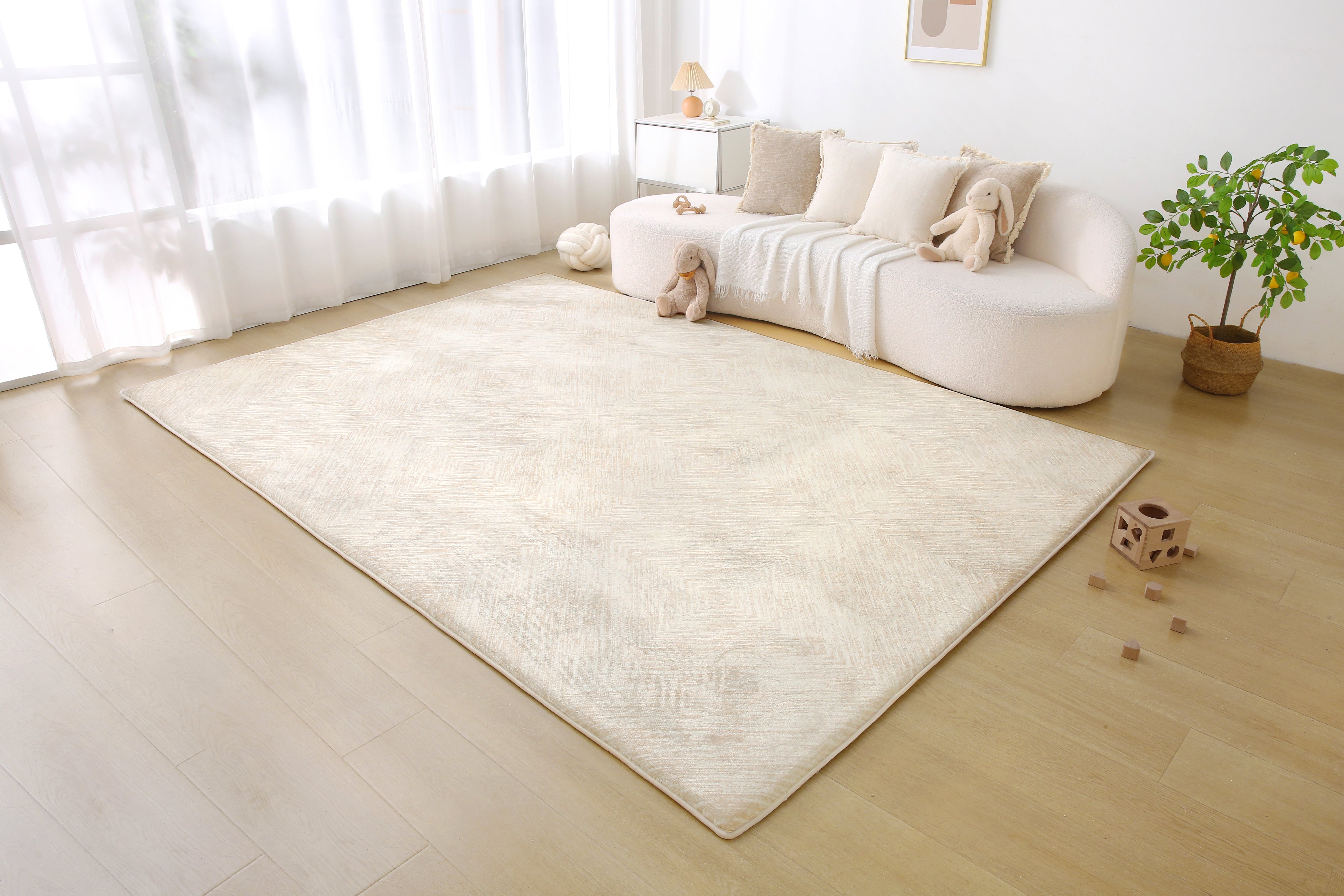 Plush Play Mat - Ikat Diamond - Sand