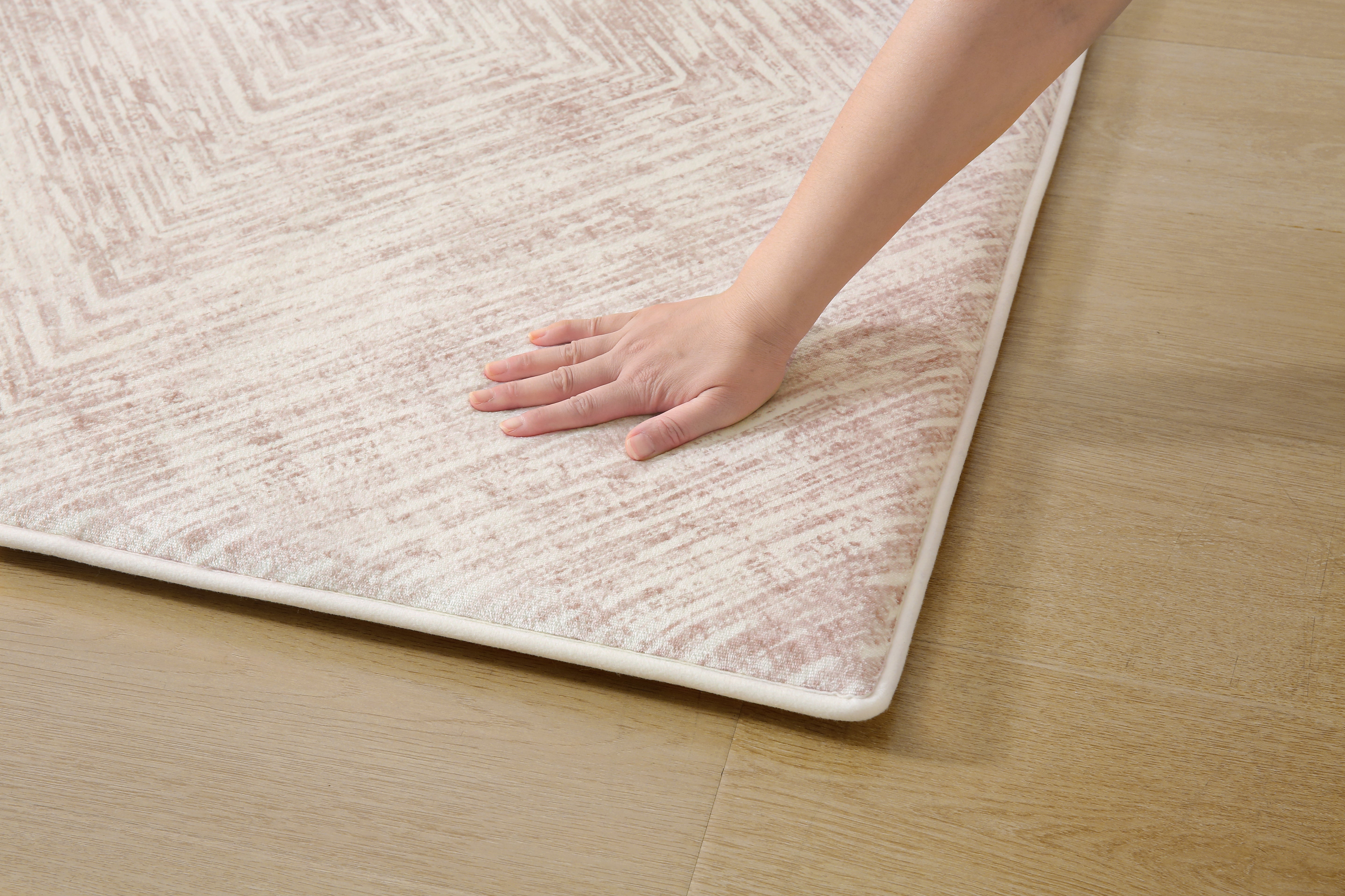 Plush Play Mat - Ikat Diamond - Nougat