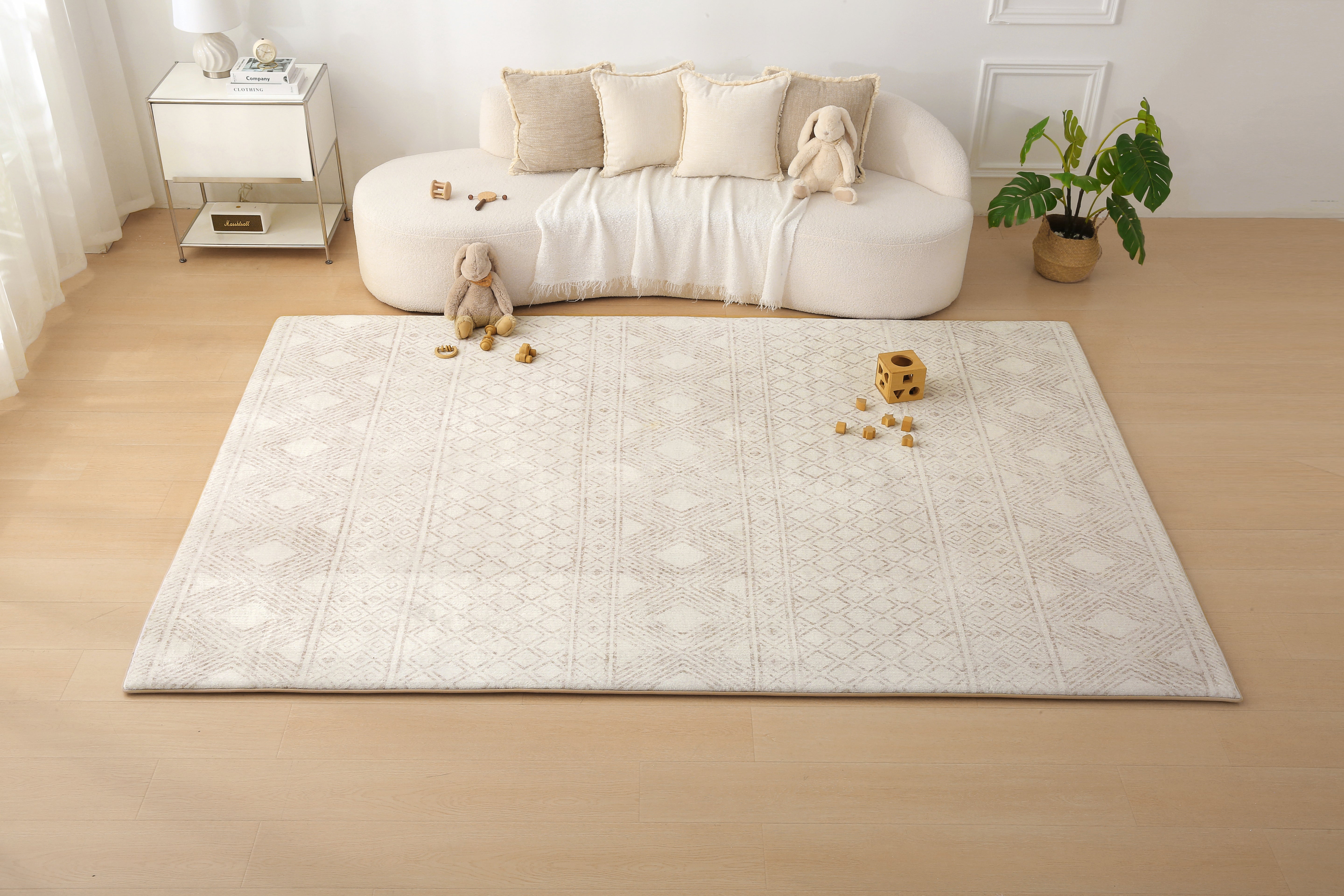 Plush Play Mat - Aztec - Beige
