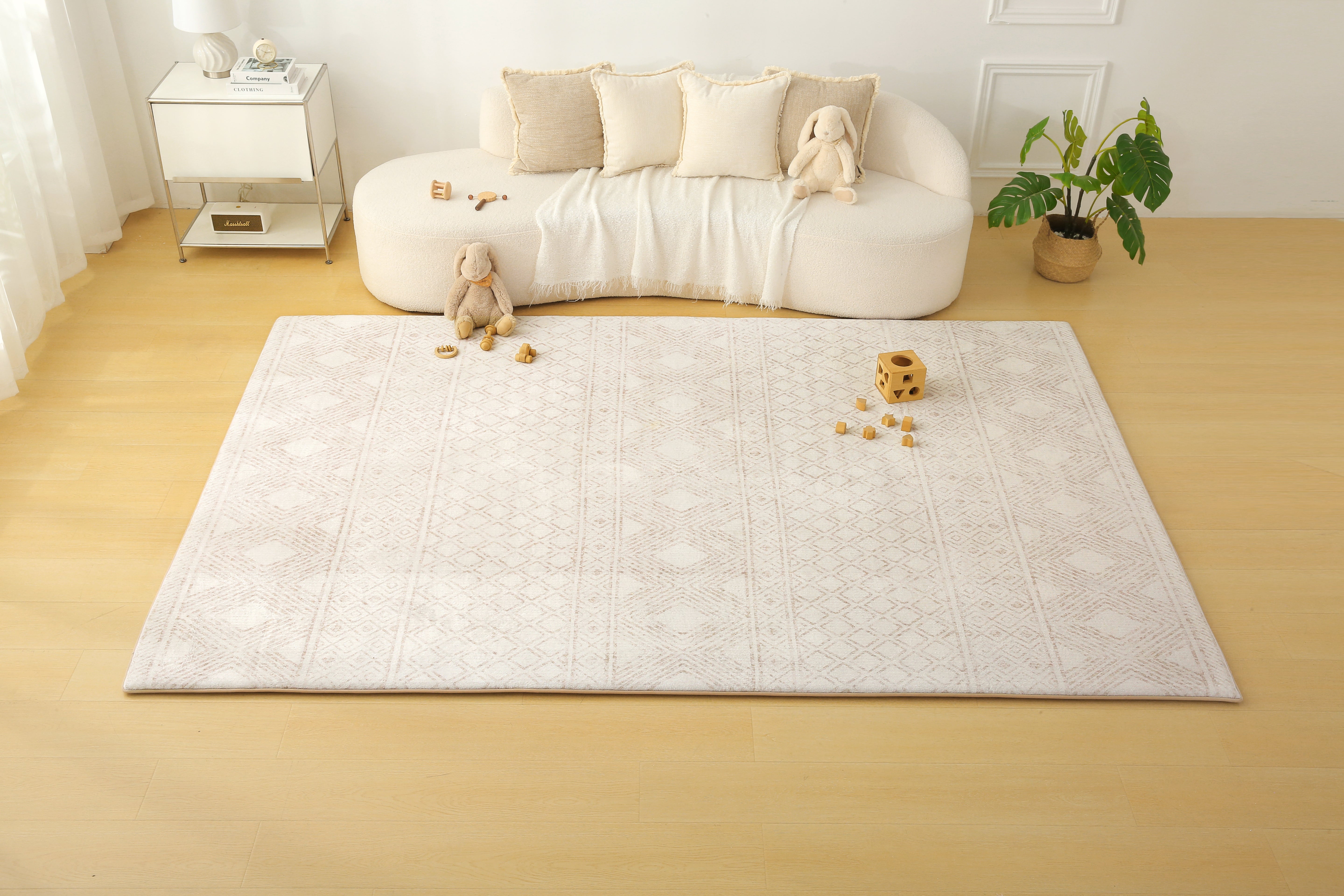 Plush Play Mat - Aztec - Beige