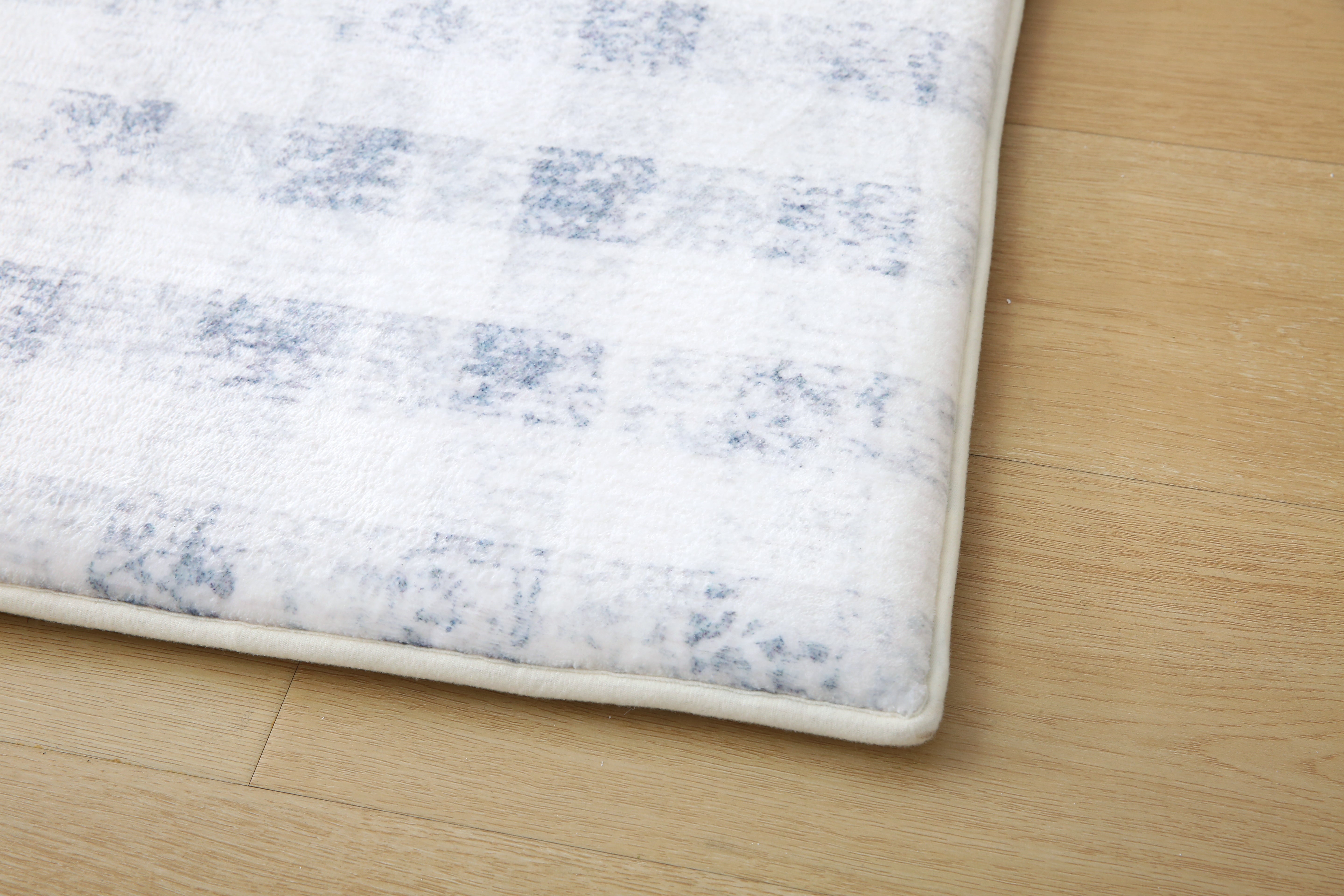 Plush Play Mat - Gingham - Denim
