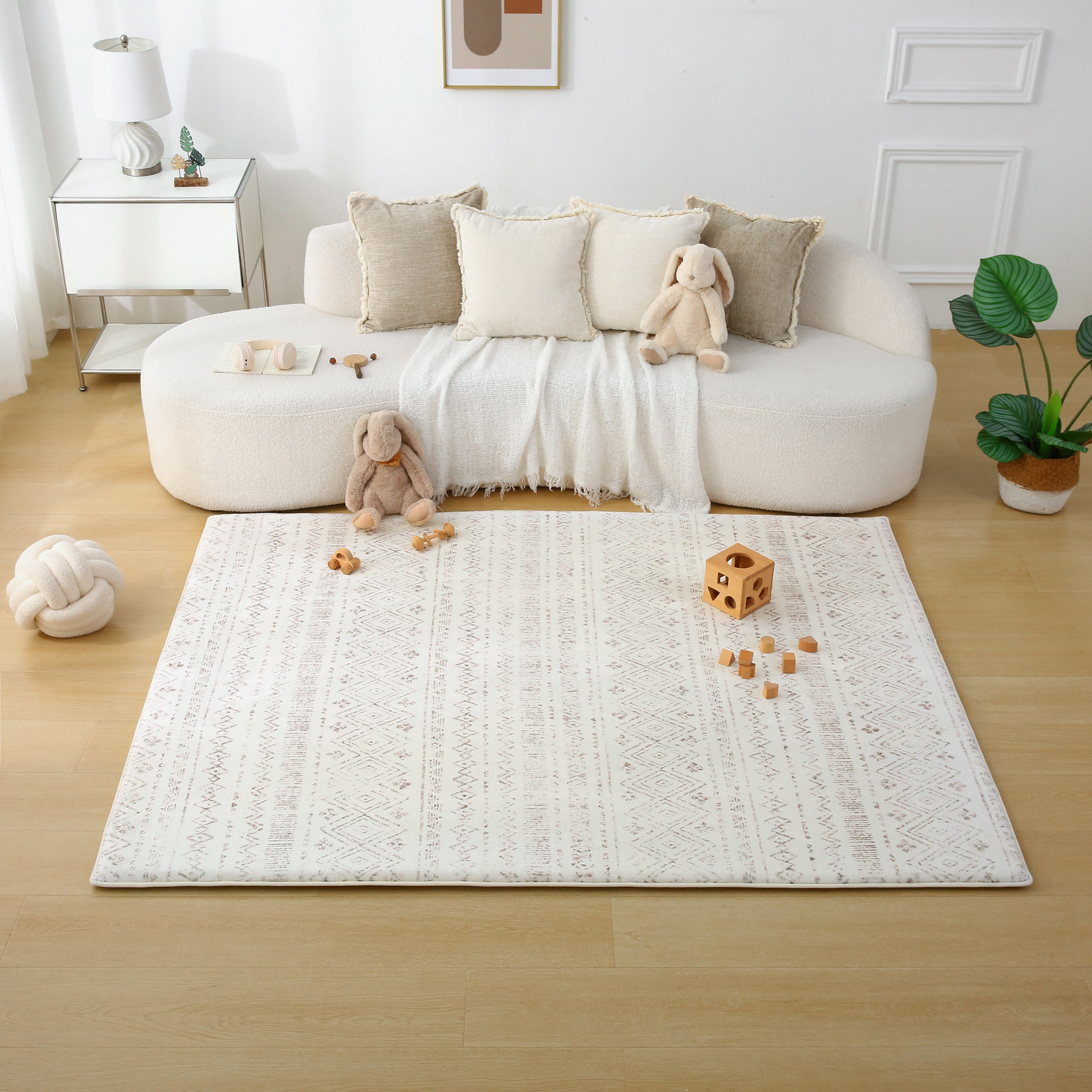 Plush Play Mat - Boho - Neutral