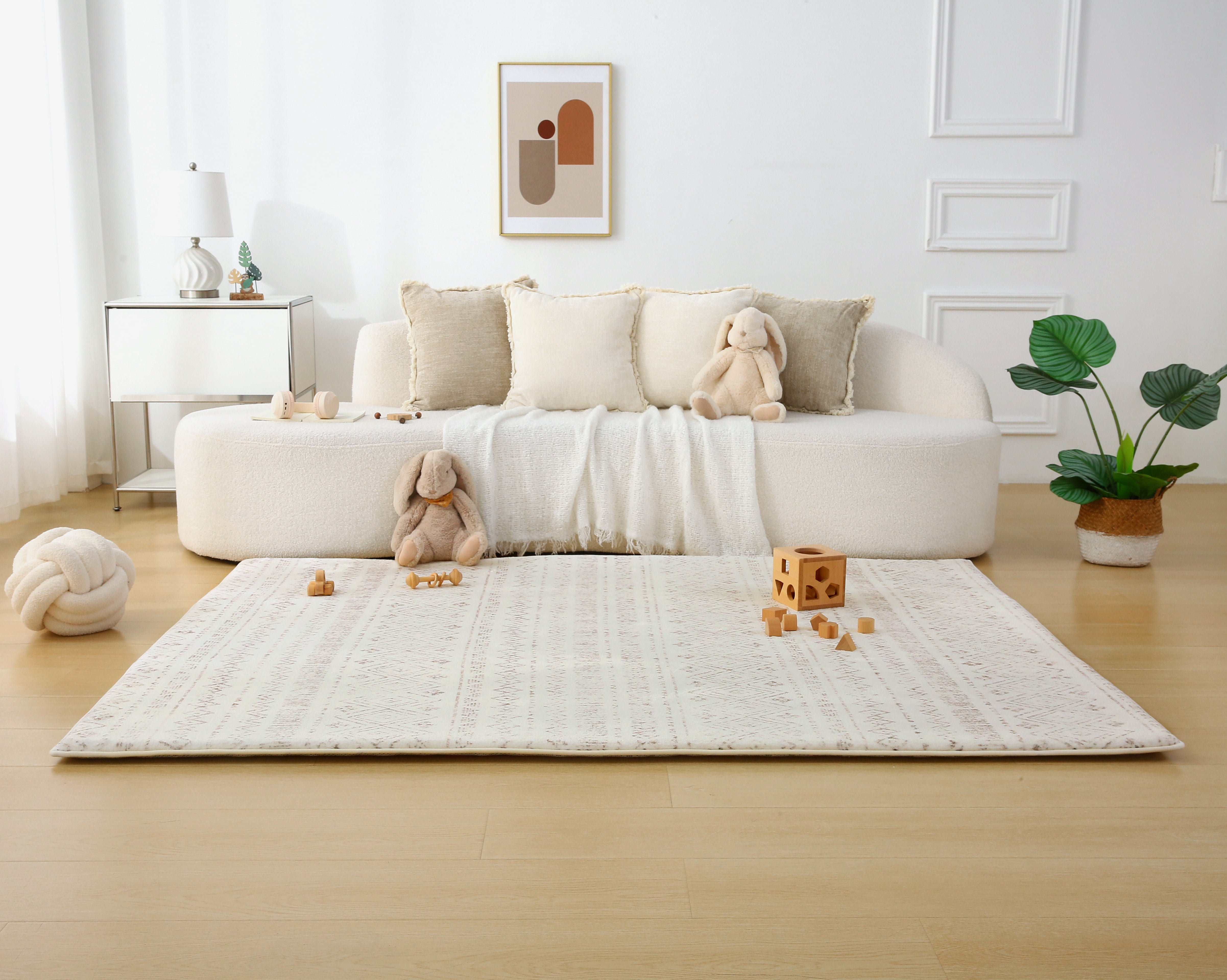 Plush Play Mat - Boho - Neutral