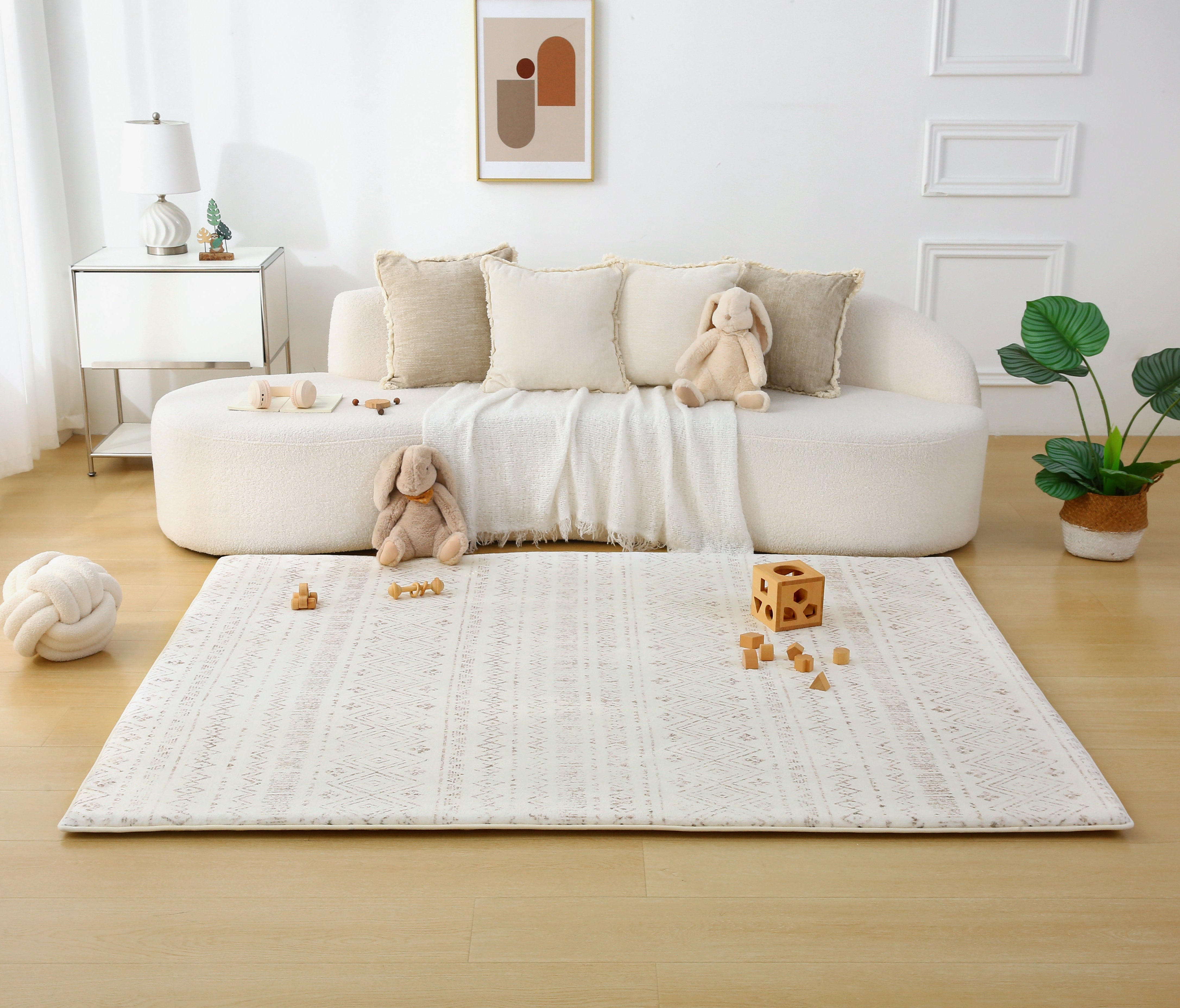 Plush Play Mat - Boho - Neutral