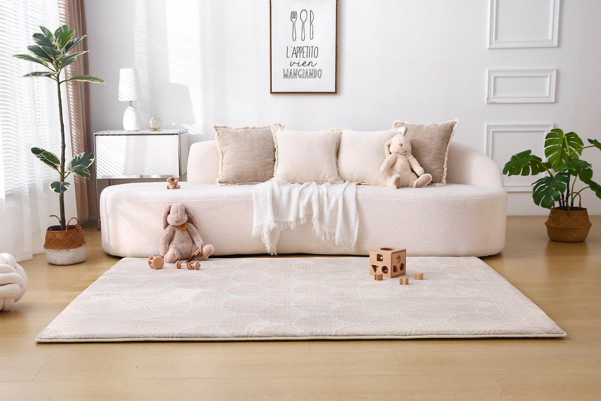Plush Play Mat - Shell - Latte