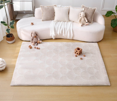 Plush Play Mat - Shell - Latte